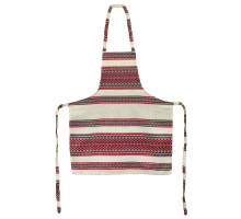 A kitchen apron with traditional Ukrainian embroidery
