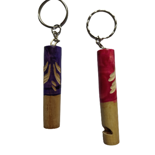 A wooden keychain "Whistle"