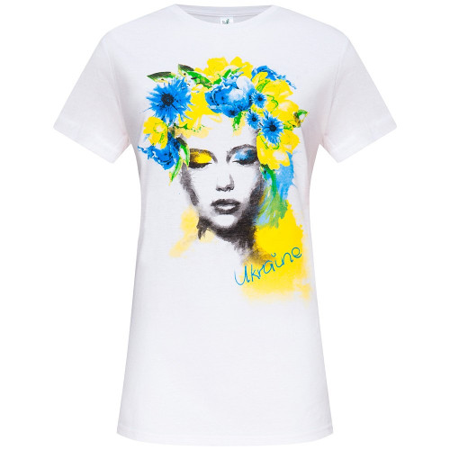 Women's white T-shirt "Ukrainian tears" 