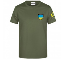 An olive T-shirt "Ukraine-Trident Glory"