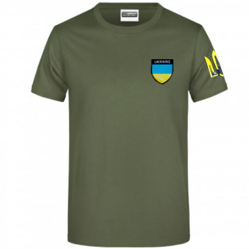 Футболка оливкова "Ukraine-Тризуб Glory"