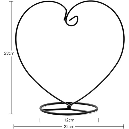 Iron hanging ornament stand in heart's shape 9" / Металева підвісна підставка у формі серця 9" (10) Iron hanging ornament stand in heart's shape 9" / Металева підвісна підставка у формі серця 9" (10)