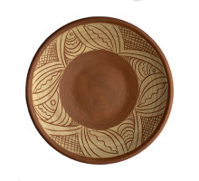 A ceramic handmade saucer 