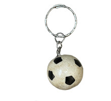 A wooden keychain "A soccer ball"