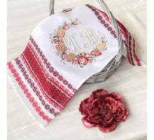 Easter towel, red Anshlag  size 0.66*0.30 TH407-1492