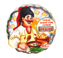 A magnet "Cossack's lunch", with a moving element, h=8.5 cm