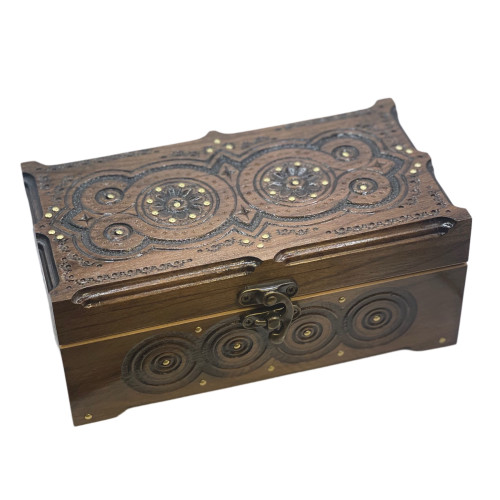 Шкатулка дерев'яна 20*10 (метал) (26852)