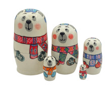 Лялька дерев'яна "Білий ведмідь" (29633)