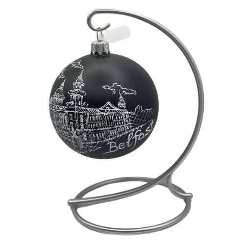 Куля 80" Belfast Чорна пастель, ручна робота (26860)