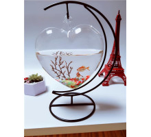 Iron hanging ornament stand in moon's shape 10" / Металева підвісна підставка у формі місяця 10" (8)