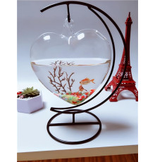 Iron hanging ornament stand in moon's shape 10" / Металева підвісна підставка у формі місяця 10" (8)
