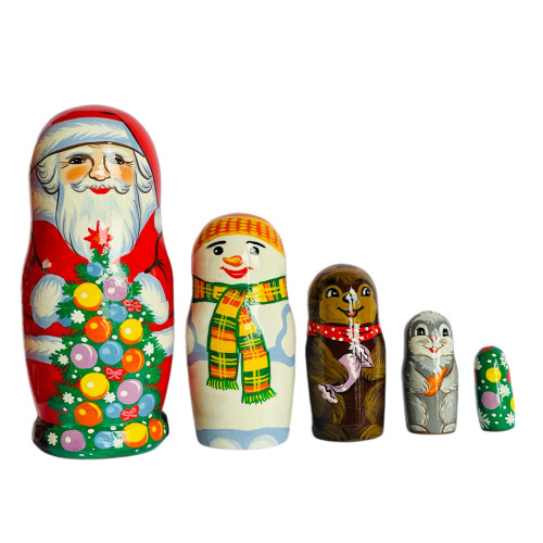 Набір "Санта Клаус" 5шт, 14см  (26865)