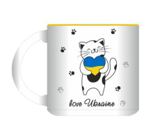 Горнятко Котик Love Ukraine К050 жовте (28544)