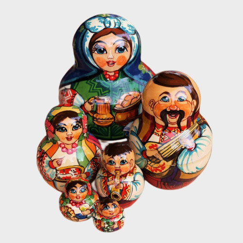 Лялька дерев`яна 5м "Лампочка" Укр. дівчинка (29633)