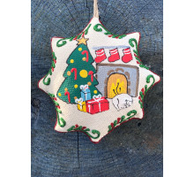 Vanilla star souvenir "Christmas tree and cat" (29756)