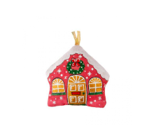 Souvenir text. vanilla aroma "Red hut with a wreath" (29756)