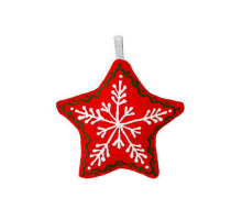 Christmas tree tht. decoration "Smal red star" (29756)