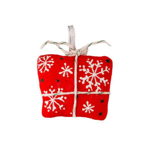 Christmas tree text. decoration "Small red gift" (29756)