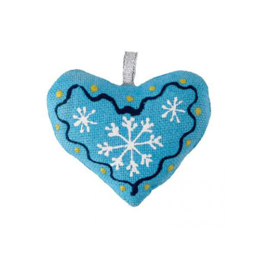 Christmas tree text. decoration "Small blue heart" (29756)