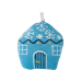 Christmas tree text. decoration "Small blue hut" (29756)
