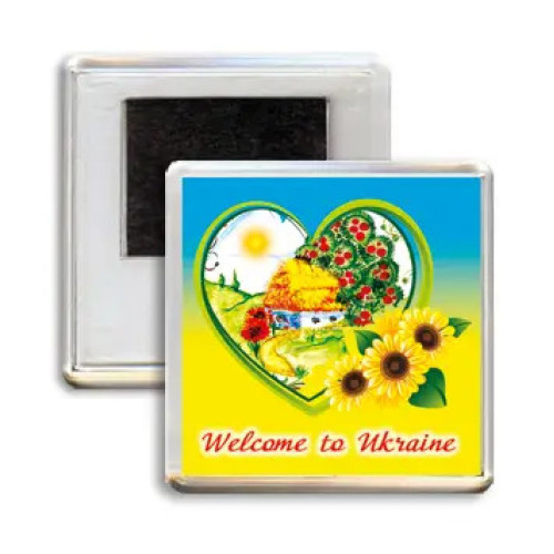 A patriotic magnet, acrylic, in stock