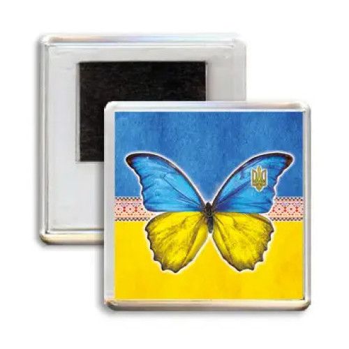 A patriotic magnet, acrylic, in stock